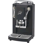 FABER PRO ESSENTIAL 3.0 MACCHINA PER CAFFE' ESPRESSO MANUALE A CIALDE ESE 44mm 500 W TANICA 1 LT IN VETRO PORTACIALDA ESTRAIBILE E PRESSACIALDA IN OTTONE REGOLABILE (BLACK, CROMO)