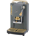 FABER PRO ESSENTIAL 3.0 MACCHINA PER CAFFE' ESPRESSO MANUALE A CIALDE ESE 44mm 500 W TANICA 1 LT IN VETRO PORTACIALDA ESTRAIBILE E PRESSACIALDA IN OTTONE REGOLABILE (GRAY DAYTONA, OTTONE)