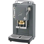 FABER PRO ESSENTIAL 3.0 MACCHINA PER CAFFE' ESPRESSO MANUALE A CIALDE ESE 44mm 500 W TANICA 1 LT IN VETRO PORTACIALDA ESTRAIBILE E PRESSACIALDA IN OTTONE REGOLABILE (GRAY DAYTONA, CROMO)