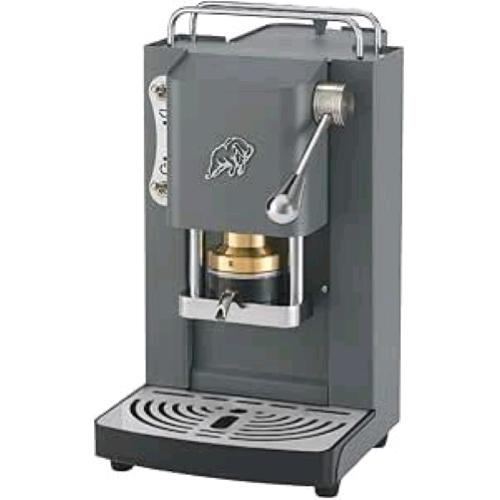 FABER PRO ESSENTIAL 3.0 MACCHINA PER CAFFE' ESPRESSO MANUALE A CIALDE ESE 44mm 500 W TANICA 1 LT IN VETRO PORTACIALDA ESTRAIBILE E PRESSACIALDA IN OTTONE REGOLABILE (GRAY DAYTONA, CROMO)