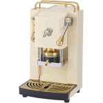 FABER PRO ESSENTIAL 3.0 MACCHINA PER CAFFE' ESPRESSO MANUALE A CIALDE ESE 44mm 500 W TANICA 1 LT IN VETRO PORTACIALDA ESTRAIBILE E PRESSACIALDA IN OTTONE REGOLABILE (OLD BRITISH WHITE, OTTONE)