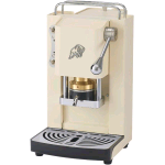 FABER PRO ESSENTIAL 3.0 MACCHINA PER CAFFE' ESPRESSO MANUALE A CIALDE ESE 44mm 500 W TANICA 1 LT IN VETRO PORTACIALDA ESTRAIBILE E PRESSACIALDA IN OTTONE REGOLABILE (OLD BRITISH WHITE, CROMO)