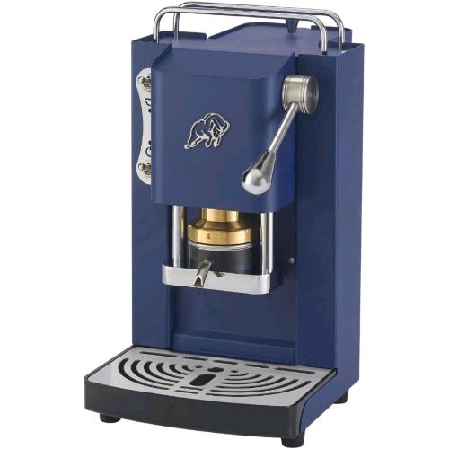 FABER PRO ESSENTIAL 3.0 MACCHINA PER CAFFE' ESPRESSO MANUALE A CIALDE ESE 44mm 500 W TANICA 1 LT IN VETRO PORTACIALDA ESTRAIBILE E PRESSACIALDA IN OTTONE REGOLABILE (NAVY BLUE, CROMO)