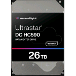 WESTERN DIGITAL ULTRASTAR DC HC590 HDD 26TB INTERNO 3.5" CRITTOGRAFATO TCG Encryption SATA 6Gb/s BUFFER 512MB 7.200rpm