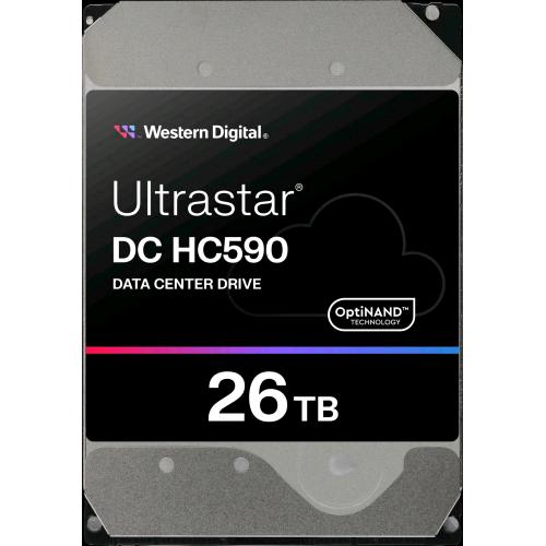 WESTERN DIGITAL ULTRASTAR DC HC590 HDD 26TB INTERNO 3.5" CRITTOGRAFATO TCG Encryption SATA 6Gb/s BUFFER 512MB 7.200rpm