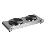 ARDES ARFOEL02 HOBINOX DUO FORNELLO ELETTRICO 2 PIASTRE IN GHISA 18/15 CM 1500/1000W ACCIAIO  