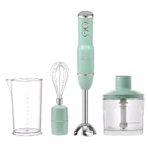 ARDES ARSET02 RETRO FRULLATORE AD IMMERSIONE 3 IN 1 800W CON FRUSTA E TRITATUTTO 2 VELOCITA' BICCHIERE GRADUATO DA 500 ML VERDE
