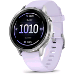 GARMIN VENU 4 SMARTWATCH 41mm 1.2" AMOLED SPEAKER E MICROFONO COMANDI VOCALI GPS MULTI-BAND TORCIA 80+ APP PER LO SPORT AUTONOMIA 10 GIORNI (SILVER & VIOLET)