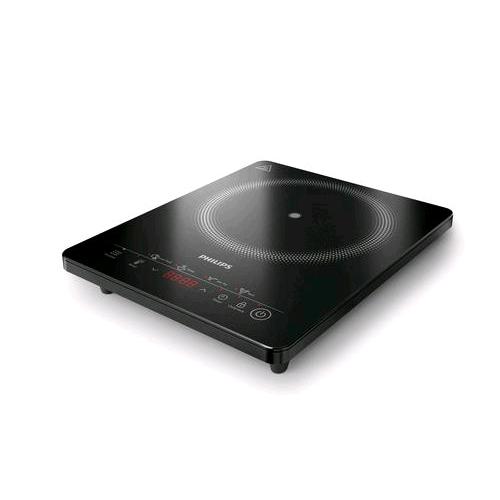 PHILIPS HD5830/90 PIASTRA AD INDUZIONE PORTATILE 4 PREIMPOSTAZIONI 2.000 W TOUCH 8 LIVELLI BLOCCO SICUREZZA NERO