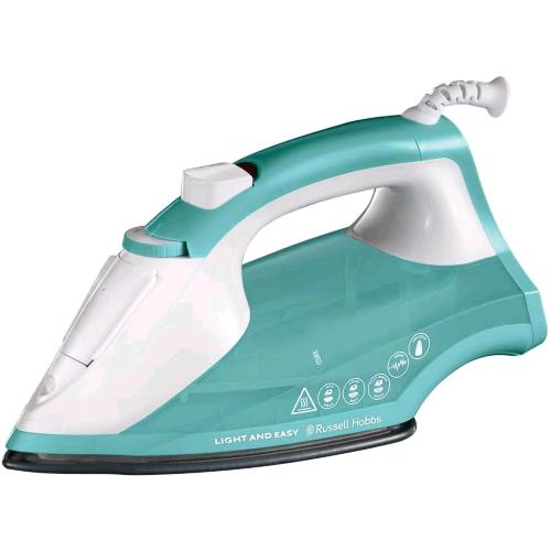 RUSSELL HOBBS 26470-56 FERRO DA STIRO A VAPORE 2.400 W PIASTRA ANTIADERENTE VERDE BIANCO