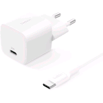 BELKIN CARICABATTERIE DA RETE 25W PD USB-C + CAVO USB-C MASCHIO/MASCHIO BIANCO