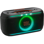 JBL PARTYBOX ON-THE-GO 2 DIFFUSORE PARTY WIRELESS CON MICROFONO 100 W GIOCO DI LUCI DINAMICO, 15 ORE DI AUTONOMIA, RESISTENZA IPX4, JBL PRO SOUND E CONNESSIONE MULTI-SPEAKER AURACAST, NERO
