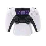PALADONE PLAYSTATION SVEGLIA CON CONTROLLER PLAYSTATION 5 SCHERMO LCD CAVO USB BIANCO  