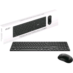 MSI FORGE K210 WIRELESS COMBO TASTIERA QWERTY LAYOUT ITALIANO + MOUSE OTTICO SWITCH A FORBICE WIRELESS 2.4GHz RICARICABILE 16.000 DPI REGOLABILI NERO