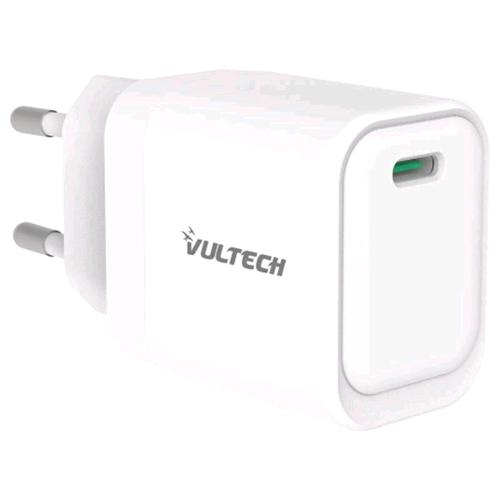 VULTECH CARICABATTERIE DA RETE GaN 45 W 1 x USB-C BIANCO