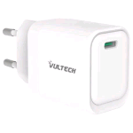 VULTECH CARICABATTERIE DA RETE GaN 20 W 1 x USB-C BIANCO