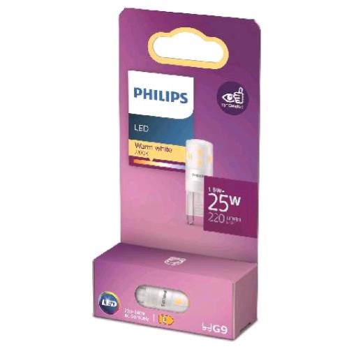 PHILIPS LAMPADINE LED CAPSULE 25W G9 2700K CONSUMO 1.9W LUCE CALDA 