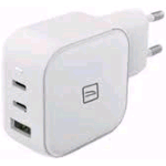 TUCANO CARICABATTERIE DA RETE GaN 65 W 2 x USB-C 1 x USB-A BIANCO