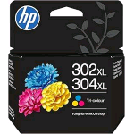 HP 302XL/304XL TRI-COLOR INK CIANO MAGENTA GIALLO ALTA RESA 7ML 300 PAGINE