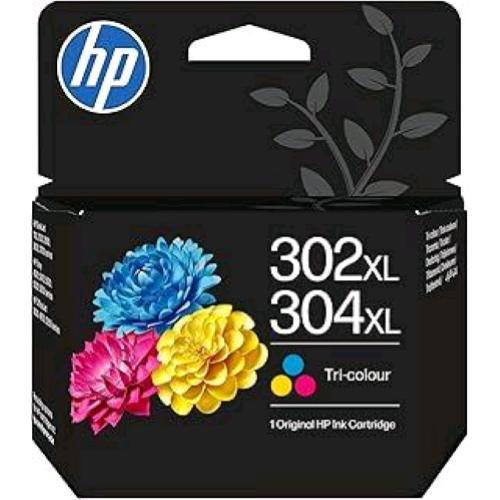 HP 302XL/304XL TRI-COLOR INK CIANO MAGENTA GIALLO ALTA RESA 7ML 300 PAGINE
