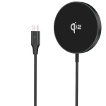CELLY CARICABATTERIE WIRELESS/SENZA FILI MAGNETICO MagSafe Qi2 15 W CON CAVO USB-C INTEGRATO NERO