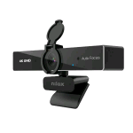 NILOX WEBCAM CON RISOLUZIONE 4K 30 FPS AUTO FOCUS CAVO USB-A CON ADATTATORE USB-C 2 MICROFONI INTEGRATI PLUG & PLAY NERO