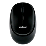 NILOX MOUSE OTTICO VERTICALE WIRELESS RICARICABILE DUAL BLUETOOTH 5.2 + RF 2.4GHz 4 PULSANTI 2 DEI QUALI SILENZIOSI 1.6000 DPI REGOLABILI RICARICABILE TRAMITE PORTA USB-C CAVO INCLUSO NERO