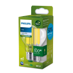 PHILIPS LAMPADINA LED A GOGGIA FILAMENTO TRASPARENTE 100W A60 E27 4000K CONSUMO 7,3W LUCE FREDDA