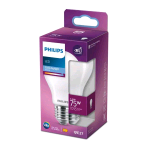 PHILIPS LAMPADINA LED A GOGGIA 75W A60 E27 6500K CONSUMO 8.5W LUCE FREDDA