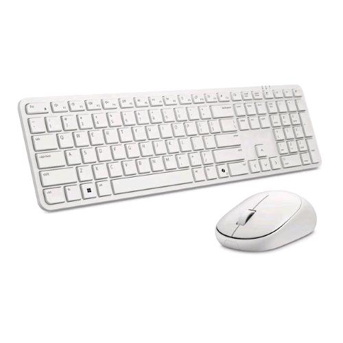 DELL PRO 5 KM526 SET TASTIERA QWERTY E MOUSE WIRELESS 2.4GHz BIANCO