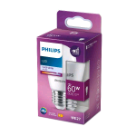 PHILIPS LAMPADINA LED A SFERA 60W P48 E27 4000K CONSUMO 7W LUCE NATURALE