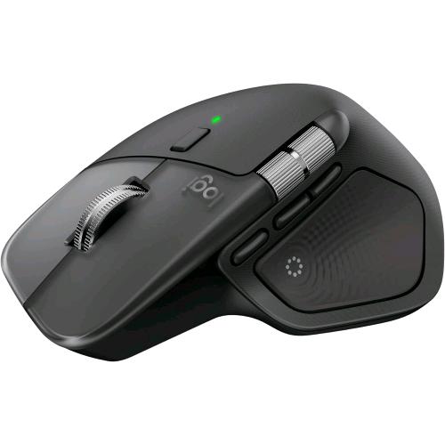 LOGITECH MX MASTER 4 PER MAC MOUSE BLUETOOTH ERGONOMICO RICARICABILE 8 PULSANTI CON FEEDBACK APTICO A PRESTAZIONI AVANZATE SCORRIMENTO ULTRAVELOCE RICARICA USB-C MACOS, WINDOWS NERO SIDERALE