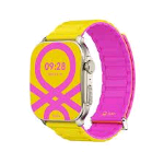 IMIKI FRAME 2 BENETTON SMARTWATCH 2.01" AMOLED BLUETOOTH IP68 1 ATM YELLOW LEMON ROSE