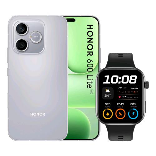 HONOR 600 LITE 5G DUAL SIM 6.6" OCTA CORE 256GB RAM 8GB 5G ITALIA VELVET GREY + WATCH 2i SMARWATCH BLACK
