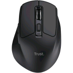 TRUST NIVEN COMFORT MOUSE OTTICO WIRELESS ERGONOMICO RICARICABILE MULTIDISPOSITIVO BLUETOOTH + RF 2.4GHz 800-3200 DPI SELEZIONABILI PULSANTI SILENZIOSI NERO