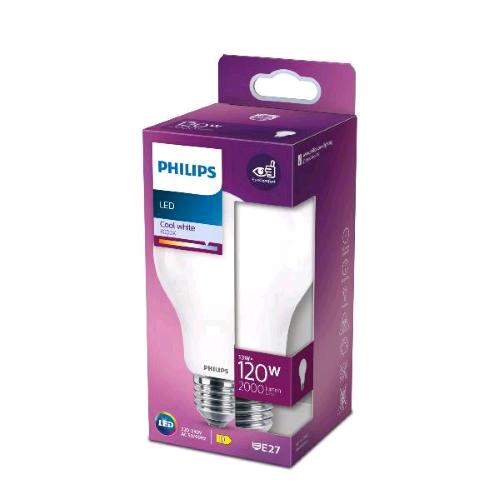 PHILIPS LAMPADINA LED A GOGGIA SMERIGLIATA 120W A67 E27 6500K CONSUMO 13W LUCE FREDDA