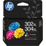 HP 302XL/304XL TRI COLOR CARTUCCIA INK CIANO MAGENTA GIALLO ALTA RESA 7 ML