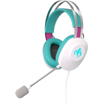 ASUS TUF GAMING H1 GEN II HATSUNE MIKU EDITION CUFFIE GAMING CON MICROFONO VIRTUAL 7.1 SURROUND USB-A DRIVER ESSENXE 40mm PER PS5 PC