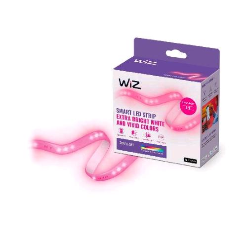 PHILIPS WIZ COLOR STARTERKIT LIGHTSTRIP STRISCIA LED WIFI LUCE BIANCA O COLORATA DIMMERABILE 2 MT 20W ALIMENTATORE INCLUSO TECNOLOGIA SPACESENSE 