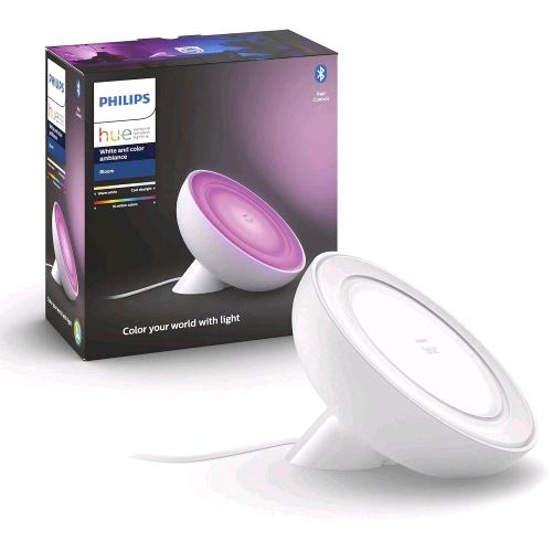 PHILIPS HUE WHITE AND COLOR AMBIANCE BLOOM LAMPADA DA TAVOLO SMART DIMMERABILE LUCE CALDA FREDDA E COLORATA