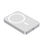 CELLY POWERBANK WIRELESS Magsafe 5.000mAh 15 W USB-C INDICATORE LED BIANCO