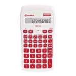 OSAMA BECOLOR CALCOLATRICE SCIENTIFICA 10 CIFRE A BATTERIE CON CUSTODIA BIANCO ROSSO