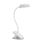 PHILIPS DESKLIGHT LAMPADA DA SCRIVANIA A MORSETTO DONUT 3W RICARICABILE LUCE FREDDA BIANCO