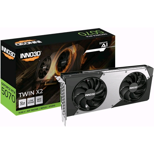 INNO3D NVIDIA GEFORCE RTX 5070 TWIN X2 12GB GDDR7 192BIT PCIe 5.0 DUAL FAN 1 x HDMI 3 x DISPLAYPORT