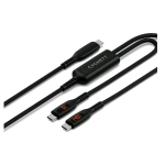 CYGNETT CAVO ADATTATORE DA USB-C A 2 x USB-C 140 W MAX MASCHIO A 2x MASCHIO 1.5 MT NERO