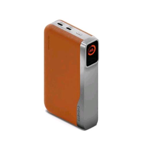 CYGNETT ENCORE POWER BANK 20.000mAh CON DISPLAY 2 x USB-C 65 W 1 x USB-A 18 W CAVO USB-C 40 cm INCLUSO TAN