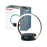 BEURER WL65 SVEGLIA CON LUCE LED REGOLABILE SIMULAZIONE ALBA E TRAMONTO BASE DI RICARICA WIRELESS DISPLAY TOUCH 