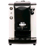 FABER SLOT PLAST LITE MACCHINA CAFFE A CIALDE 500W SERBATOIO 1.3 LT PRESSACIALDE IN OTTONE PORTA CIALDA ESTRAIBILE BIANCO NERO 