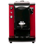 FABER SLOT PLAST LITE MACCHINA CAFFE A CIALDE 500W SERBATOIO 1.3 LT PRESSACIALDE IN OTTONE PORTA CIALDA ESTRAIBILE BORGOGNA NERO