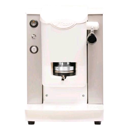 FABER SLOT PLAST LITE MACCHINA CAFFE A CIALDE 500W SERBATOIO 1.3 LT PRESSACIALDE IN OTTONE PORTA CIALDA ESTRAIBILE GRIGIO BIANCO 